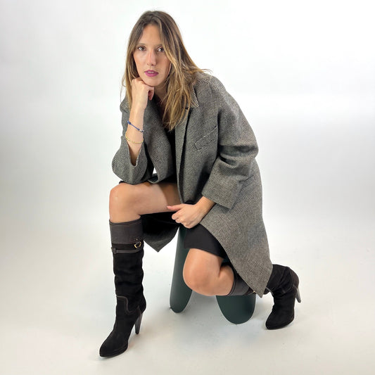 BALENCIAGA Cappotto pied de poule 