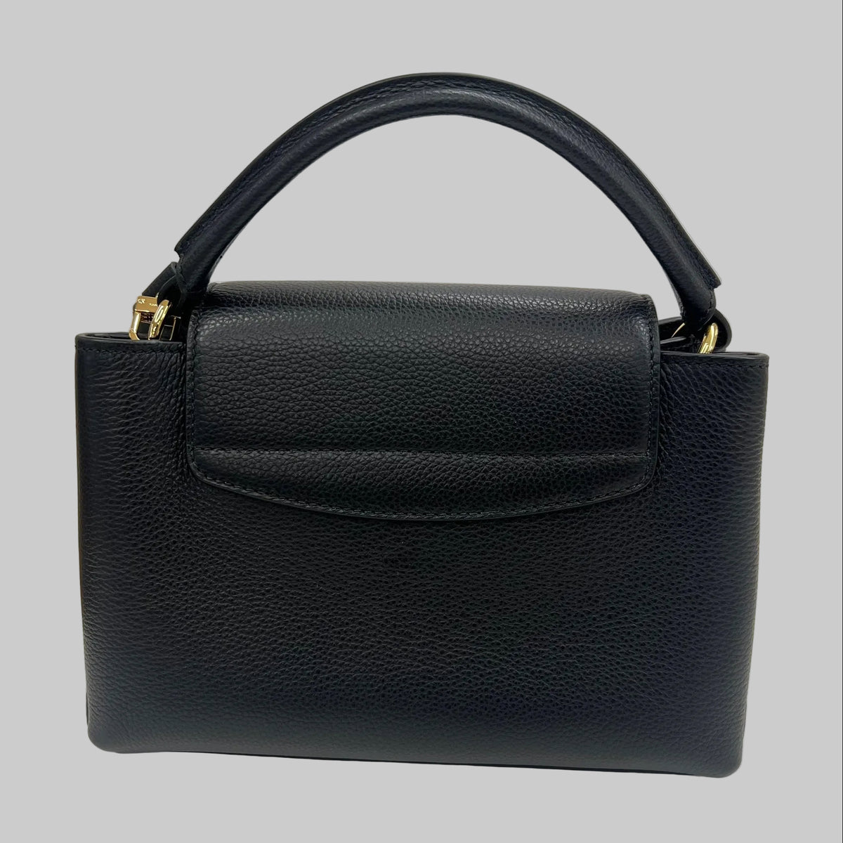 BALLY Borsa "Lock Me" piccola in pelle granata nera con hardware oro
