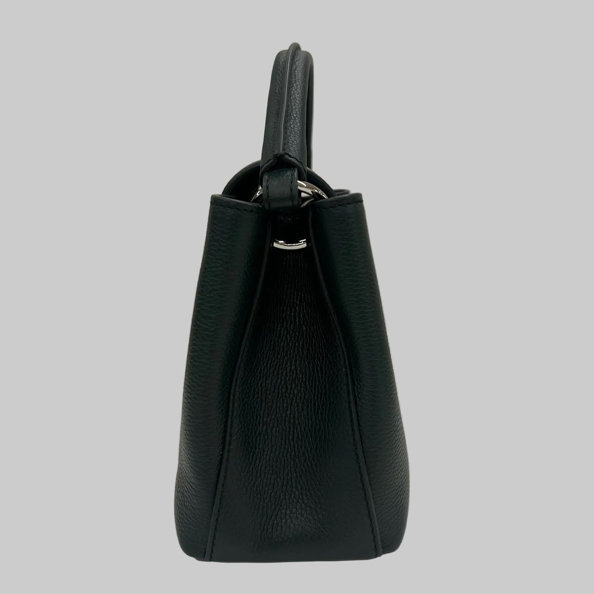 BALLY Borsa "Lock Me" piccola in pelle granata verdone hardware argento