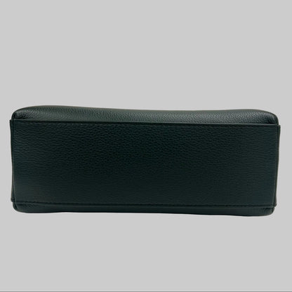 BALLY Borsa "Lock Me" piccola in pelle granata verdone hardware argento