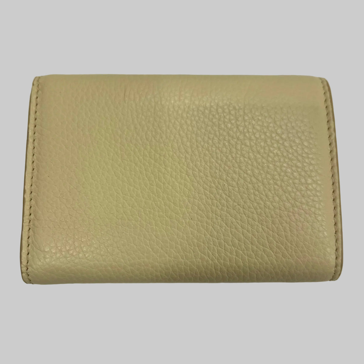 BALLY Portafoglio "Lock Me" compatto in pelle granata color burro hardware argento