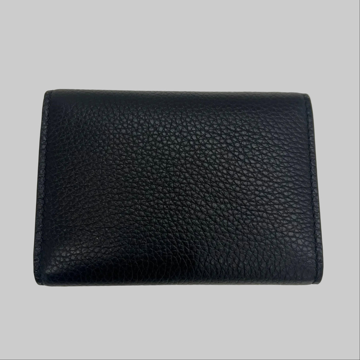 BALLY Portafoglio "Lock Me" compatto in pelle granata nero e hardware oro