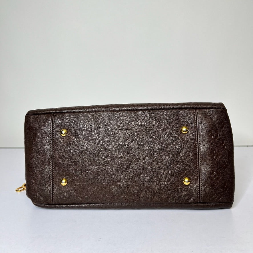 LOUIS VUITTON Borsa Artsy MM in pelle monogram imprimé marrone