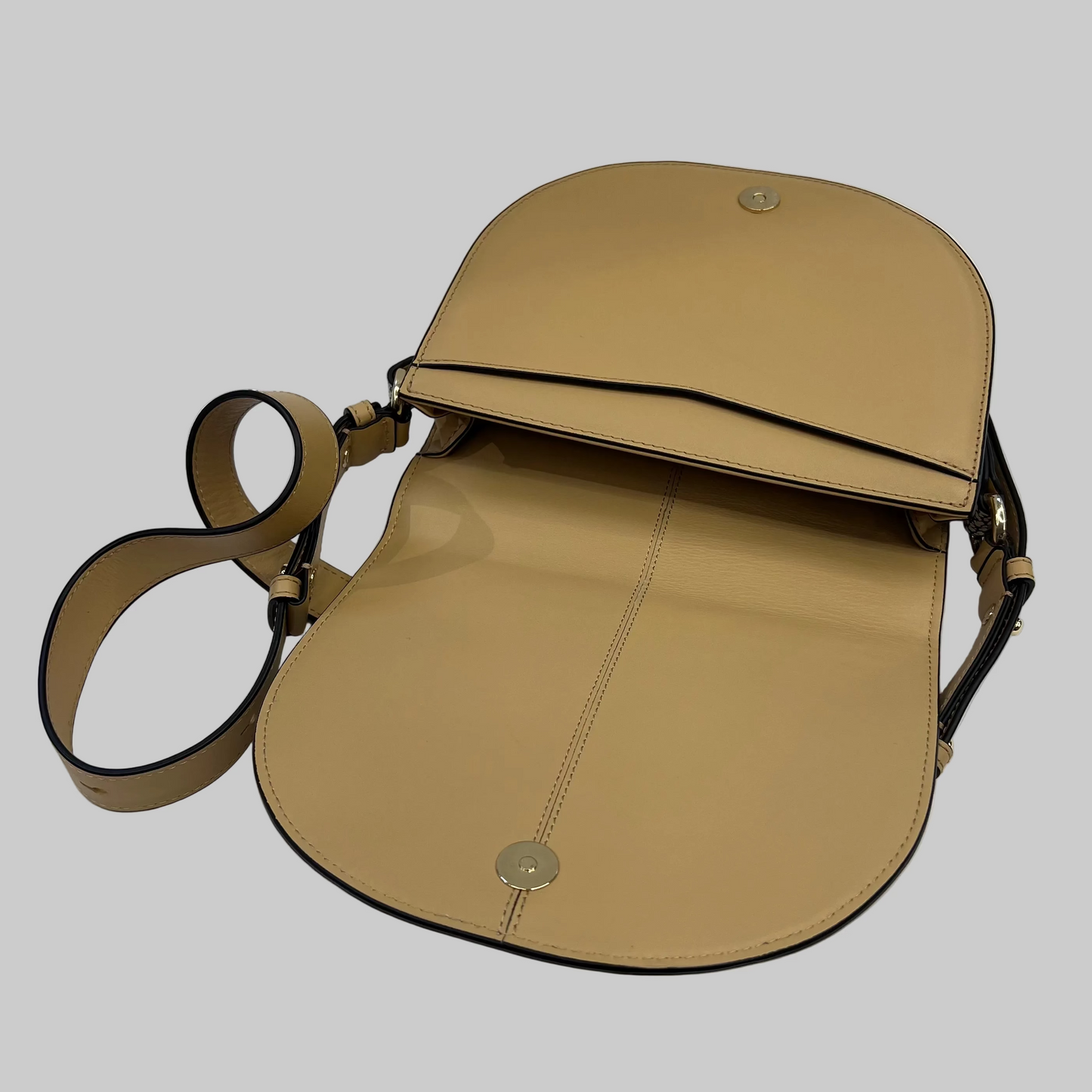 BORBONESE Borsa in pelle beige