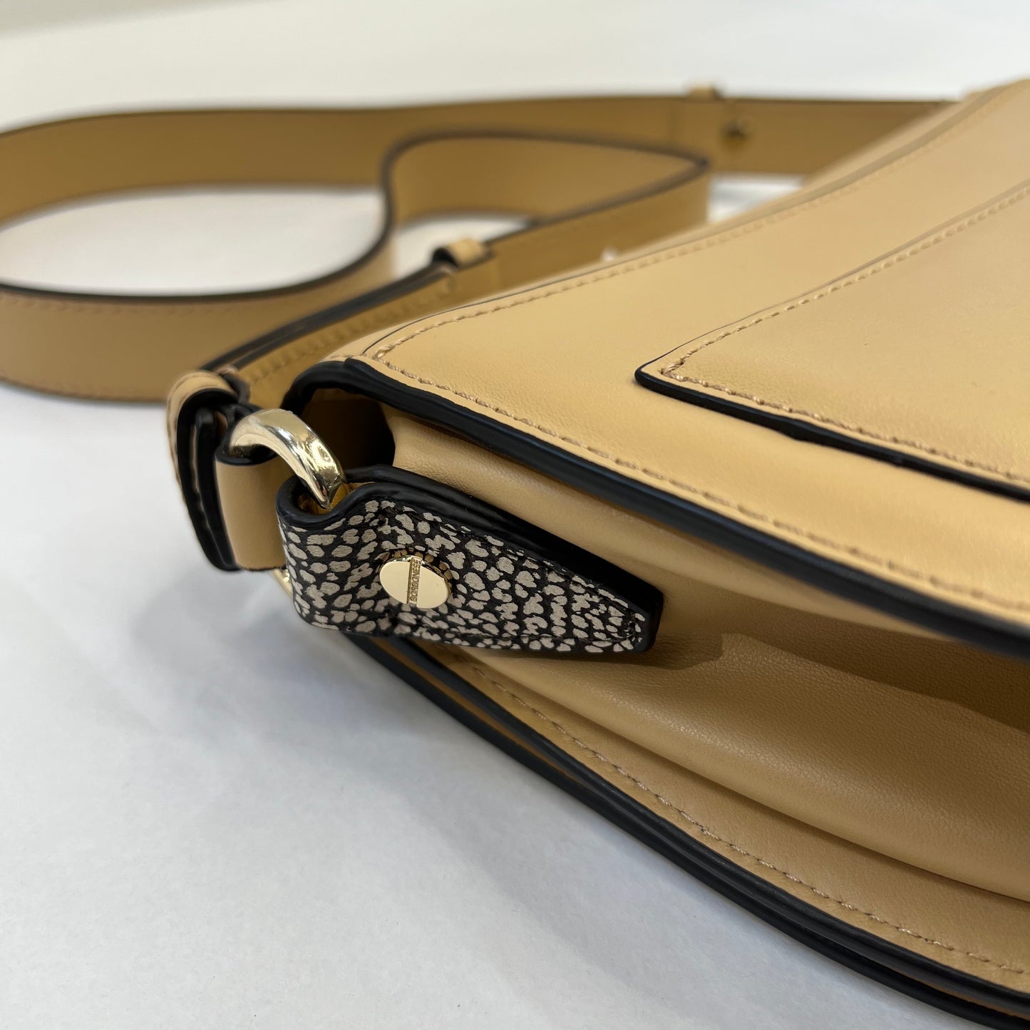 BORBONESE Borsa in pelle beige