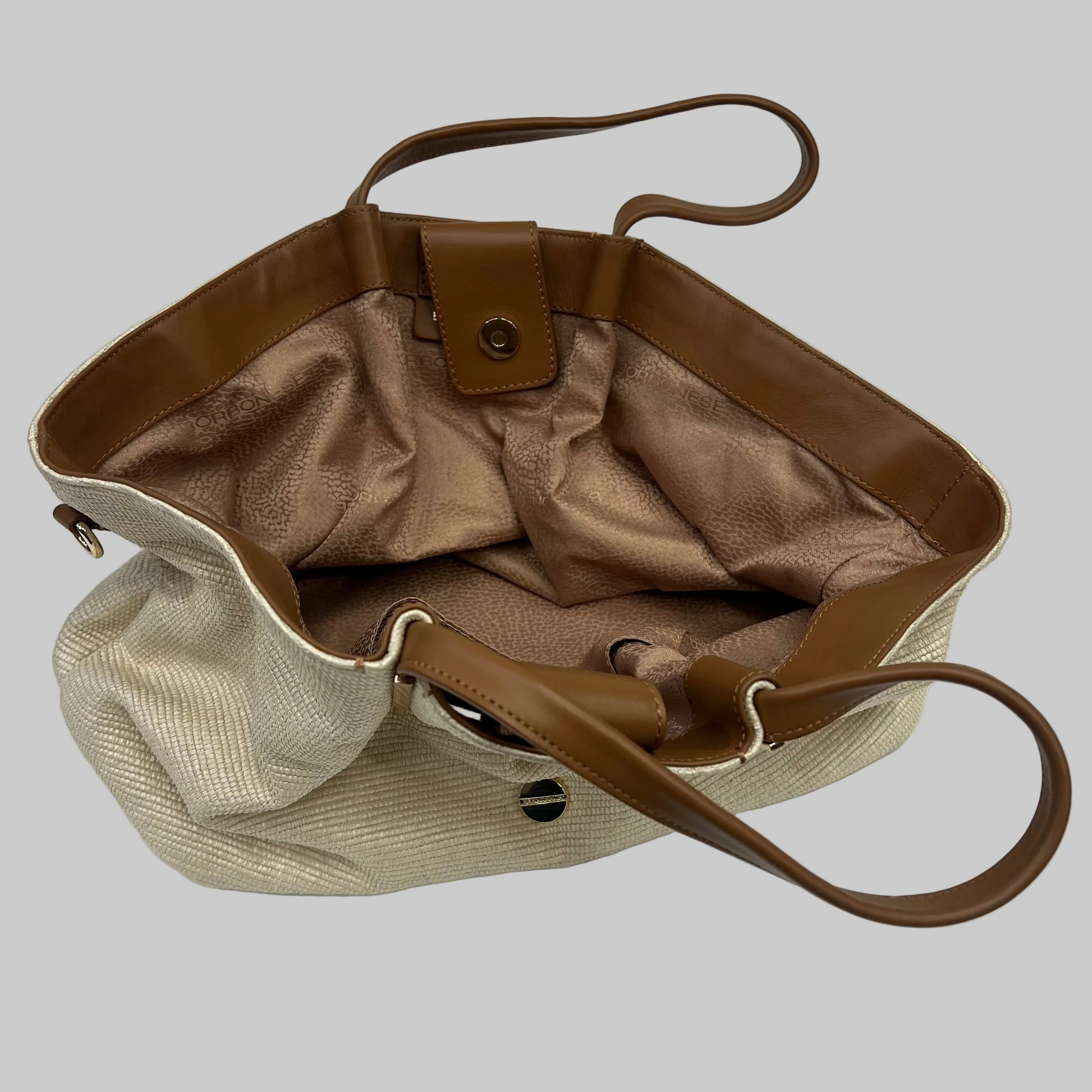 BORBONESE Borsa shopper in paglia