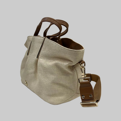 BORBONESE Borsa shopper in paglia