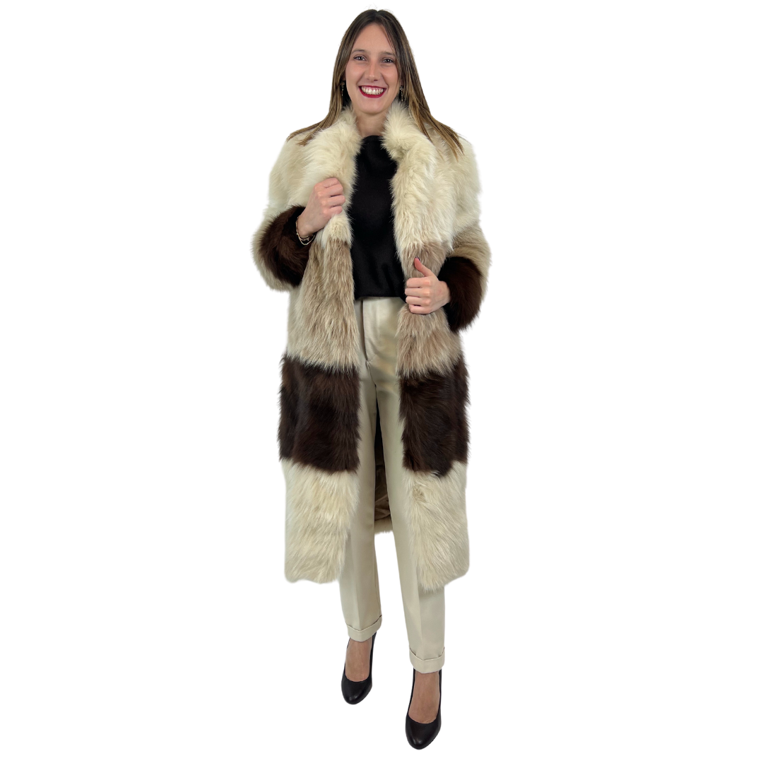 BORBONESE Pelliccia lunga tre colori