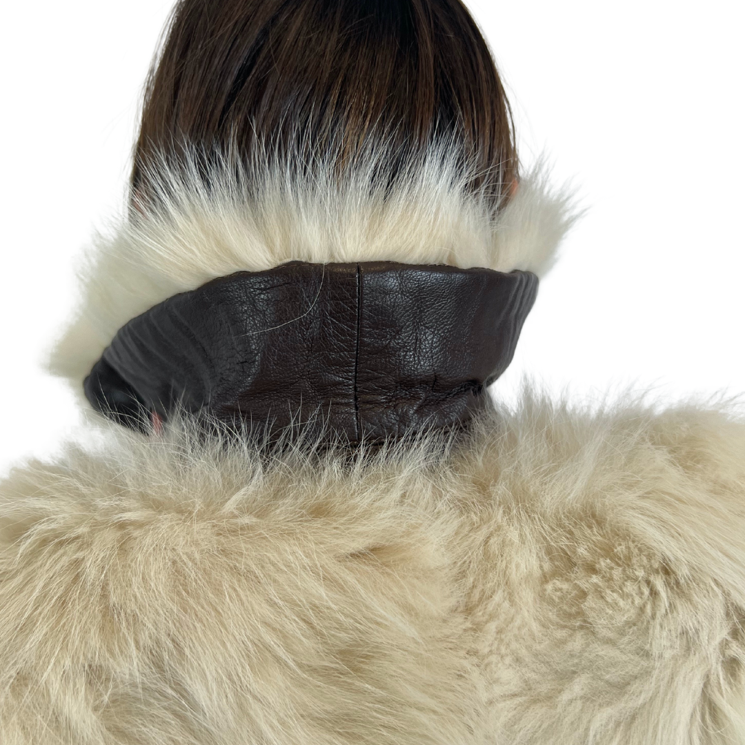 BORBONESE Pelliccia lunga tre colori