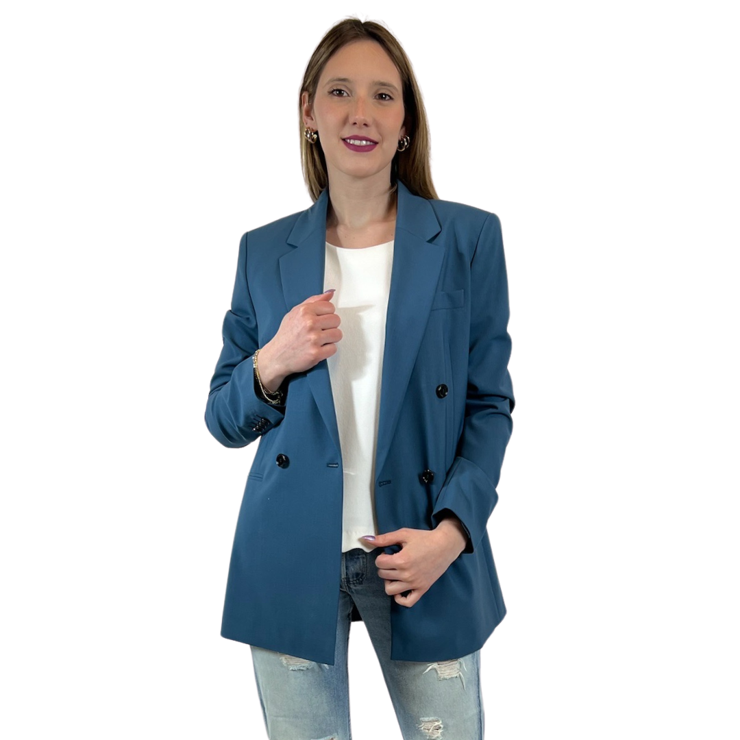 BOSS Blazer lungo doppio petto carta da zucchero