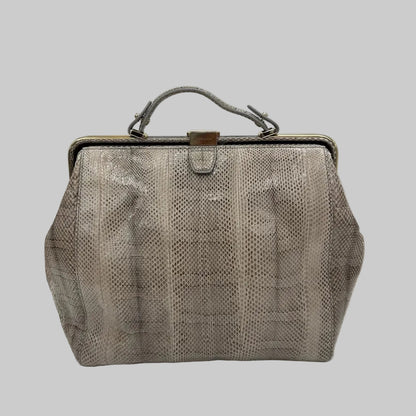 BOSS Borsa grigia sfumata in pitone 