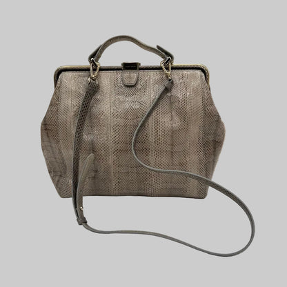 BOSS Borsa grigia sfumata in pitone 