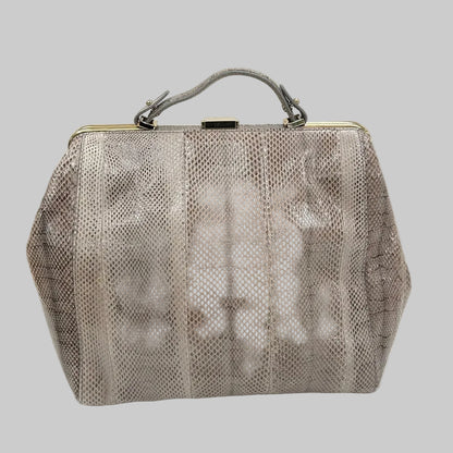 BOSS Borsa grigia sfumata in pitone 