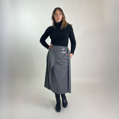 BOSS Gonna lunga svasata grigia