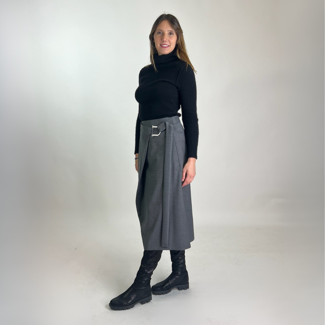 BOSS Gonna lunga svasata grigia