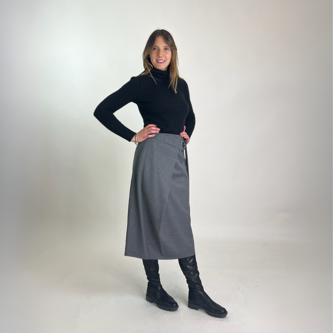 BOSS Gonna lunga svasata grigia