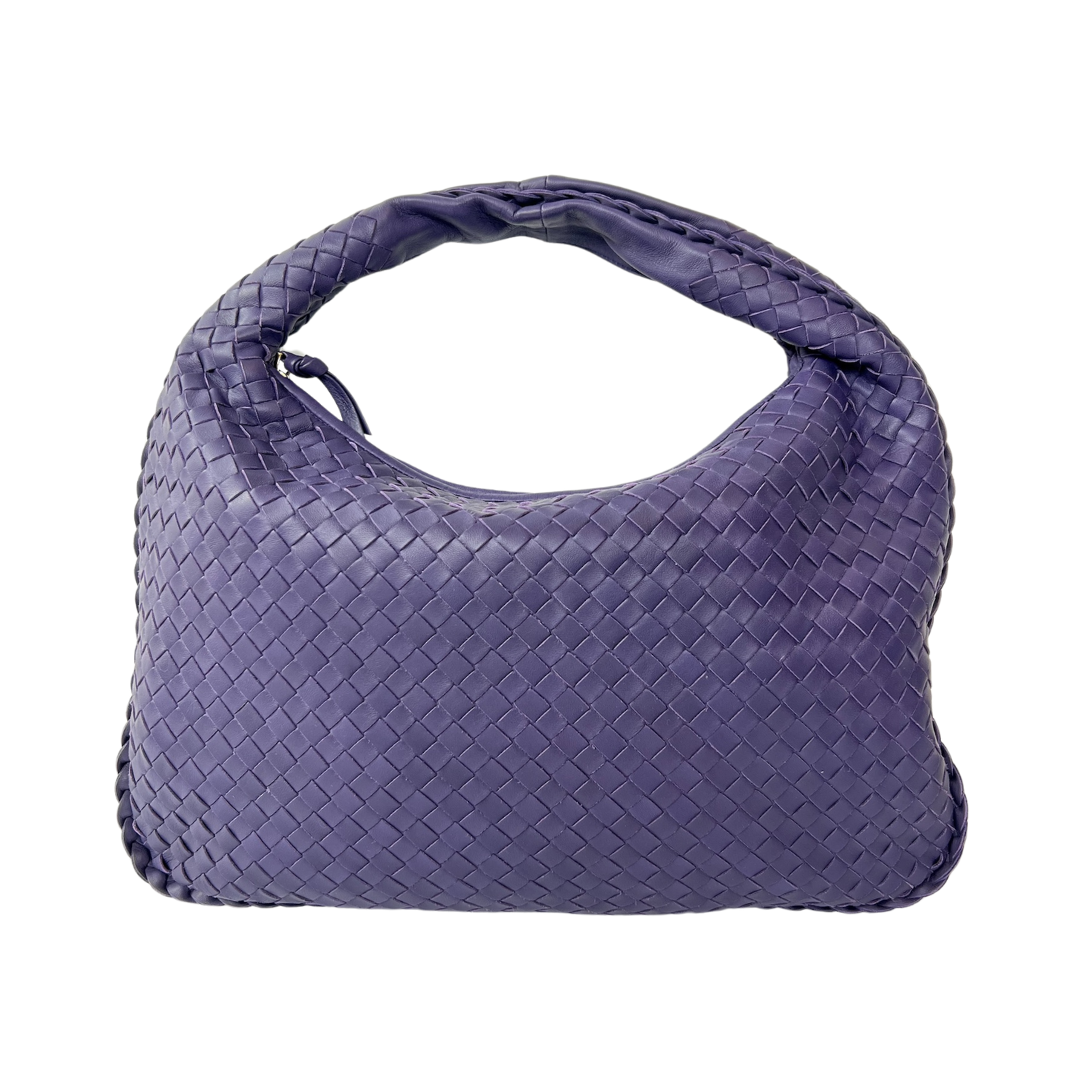BOTTEGA VENETA Borsa Hobo intrecciata viola
