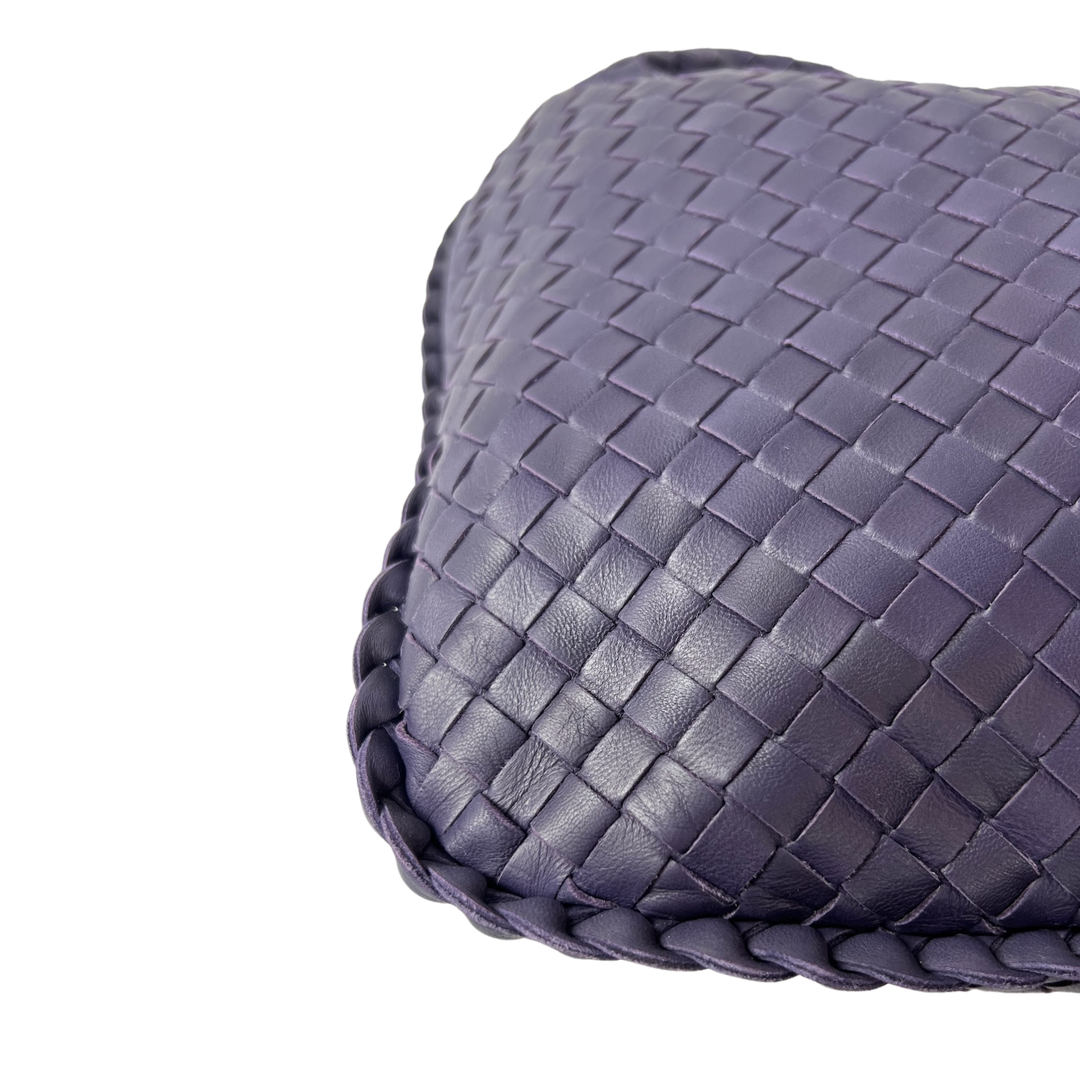 BOTTEGA VENETA Borsa Hobo intrecciata viola