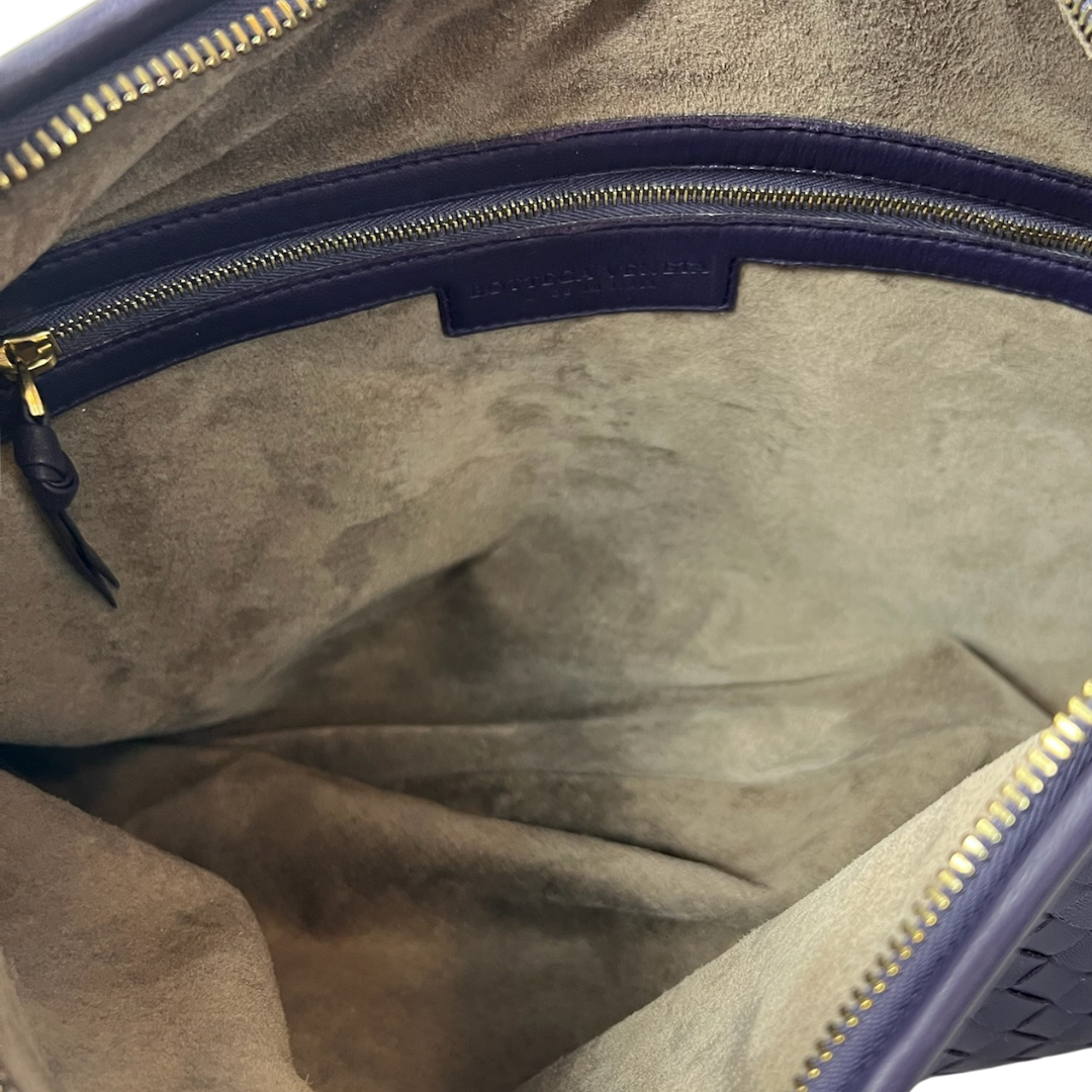 BOTTEGA VENETA Borsa Hobo intrecciata viola