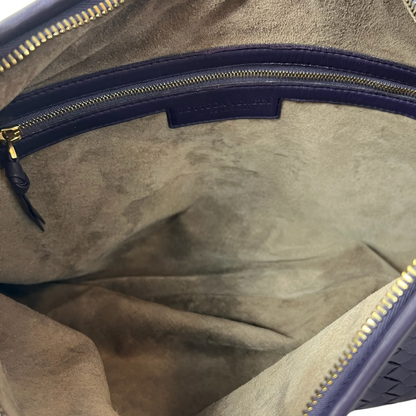 BOTTEGA VENETA Borsa Hobo intrecciata viola