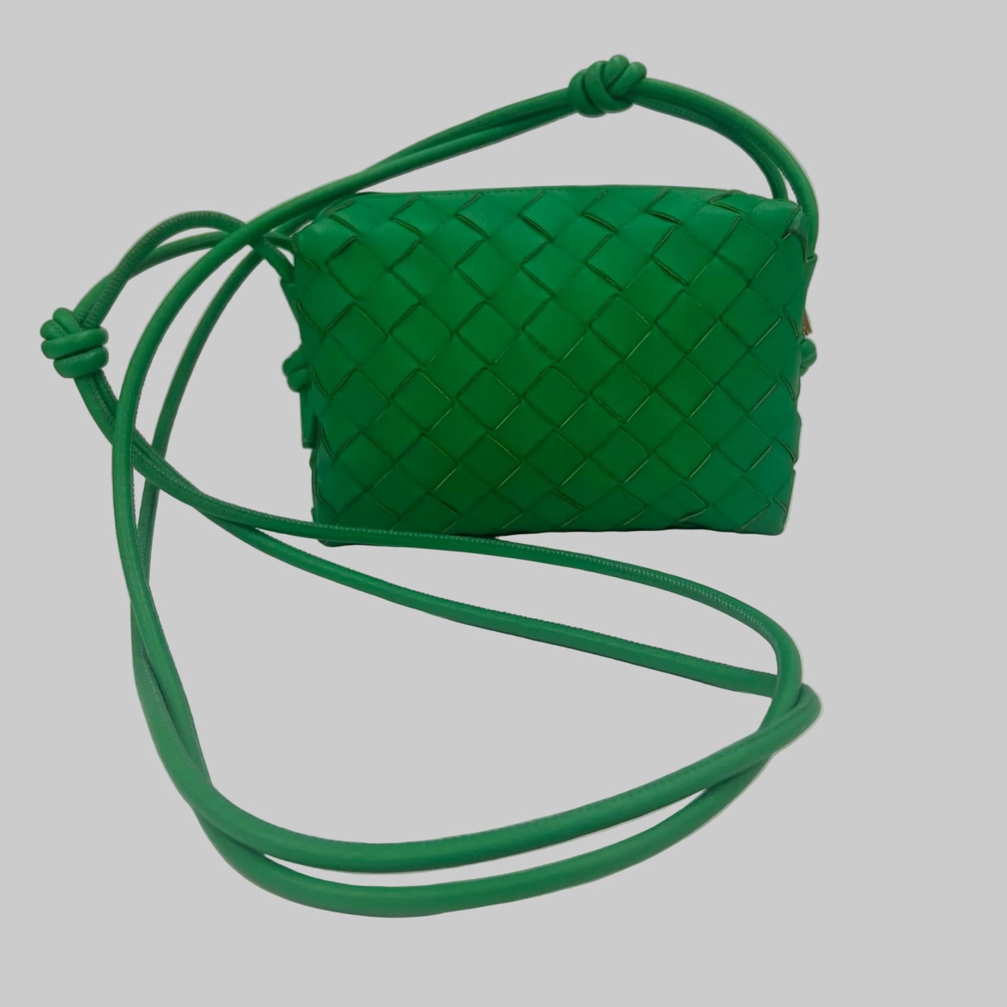 BOTTEGA VENETA Borsa Loop Mini verde prato 