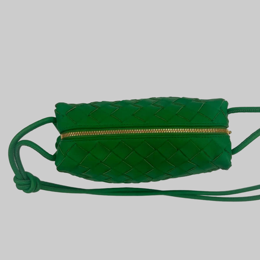 BOTTEGA VENETA Borsa Loop Mini verde prato 