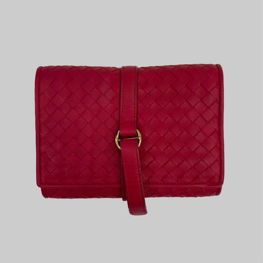 BOTTEGA VENETA Porta gioielli rosso lampone