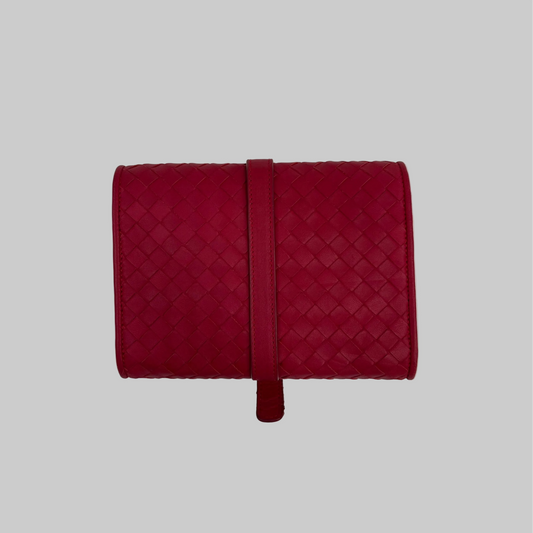 BOTTEGA VENETA Porta gioielli rosso lampone