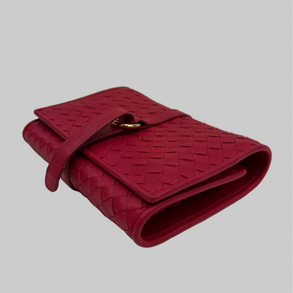 BOTTEGA VENETA Porta gioielli rosso lampone