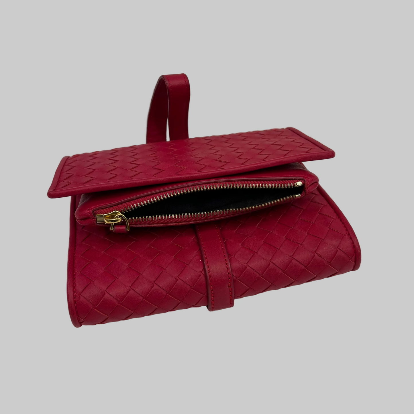BOTTEGA VENETA Porta gioielli rosso lampone