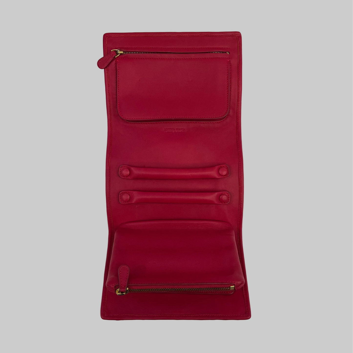 BOTTEGA VENETA Porta gioielli rosso lampone