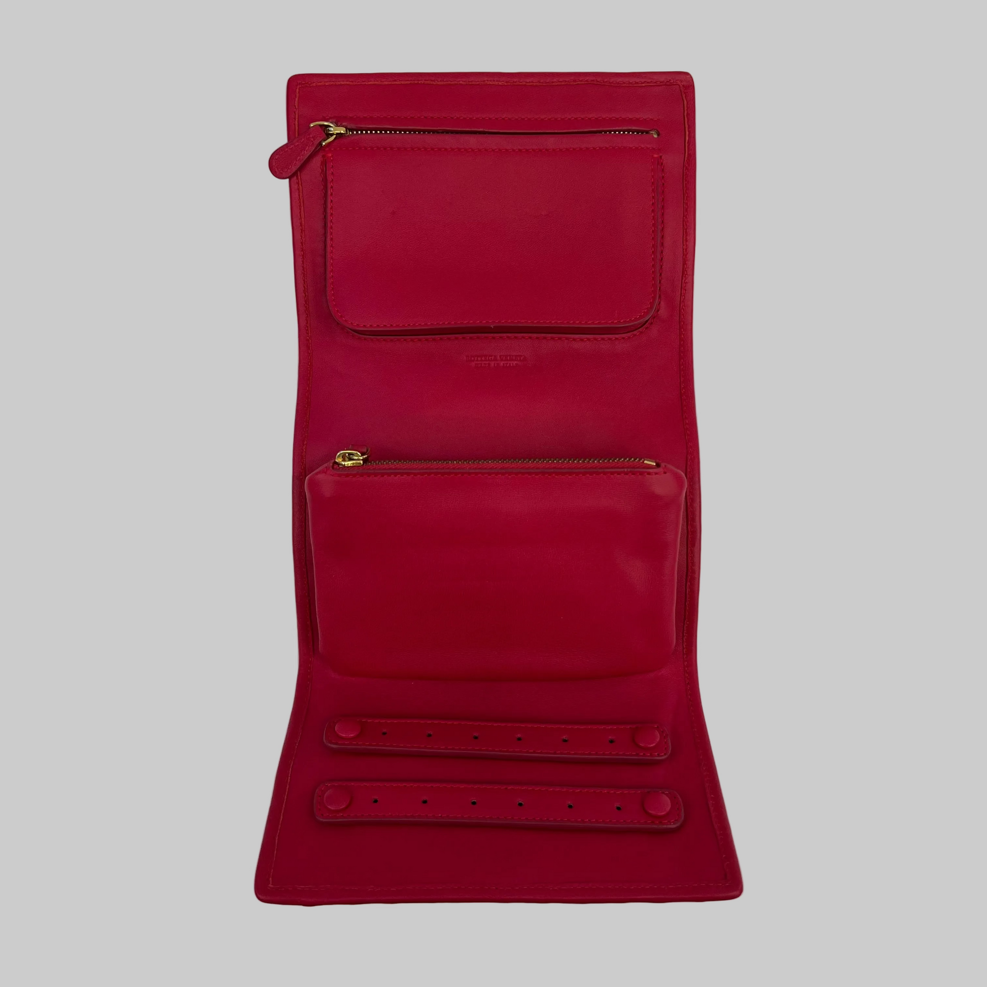 BOTTEGA VENETA Porta gioielli rosso lampone