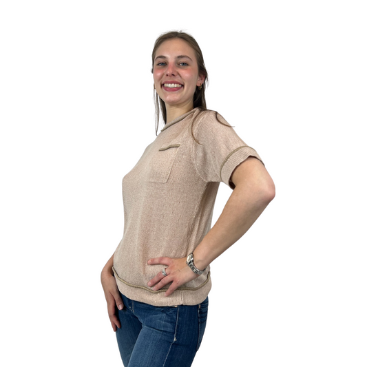 BRUNELLO CUCINELLI Maglia casacca in lino 