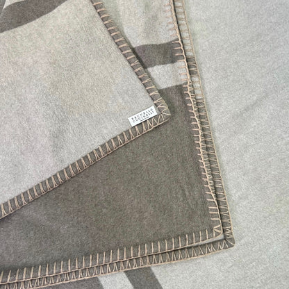 BRUNELLO CUCINELLI Plaid in cashmere tortora