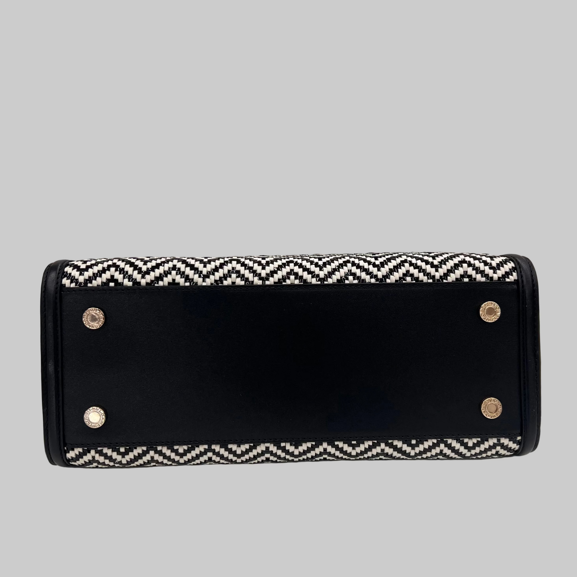 BULGARI Borsa Isabella Rossellini nera e bianca 