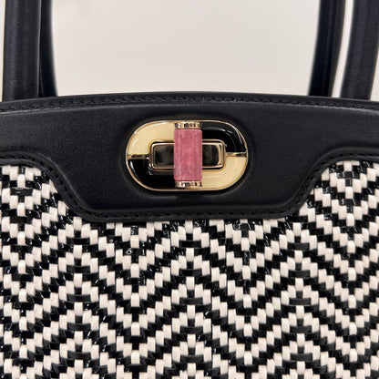 BULGARI Borsa Isabella Rossellini nera e bianca 