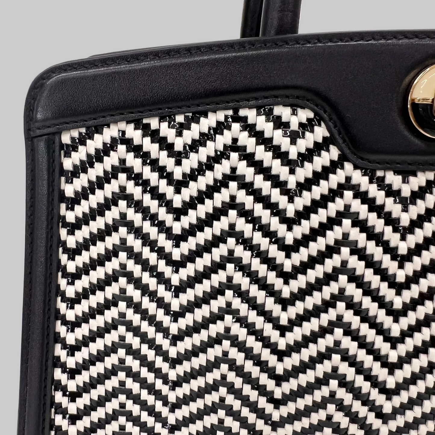 BULGARI Borsa Isabella Rossellini nera e bianca 