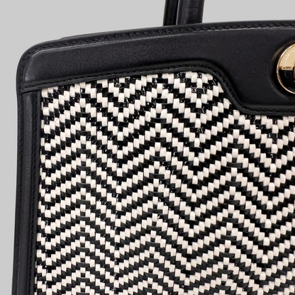 BULGARI Borsa Isabella Rossellini nera e bianca 