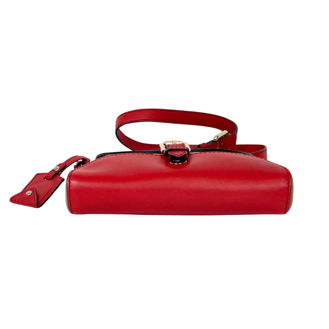 BURBERRY Borsa a tracolla rossa