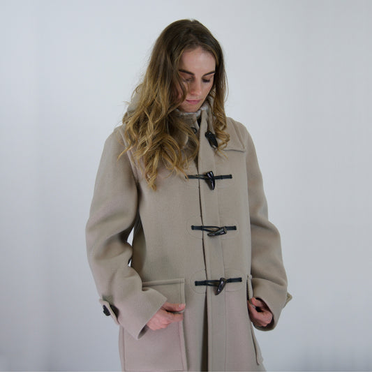 BURBERRY Cappotto in lana tortora