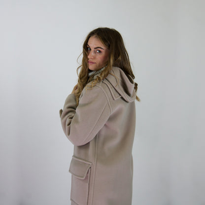 BURBERRY Cappotto in lana tortora