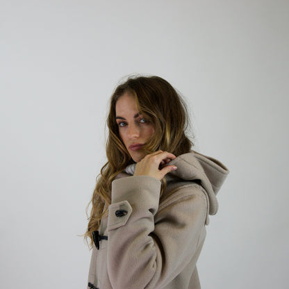 BURBERRY Cappotto in lana tortora