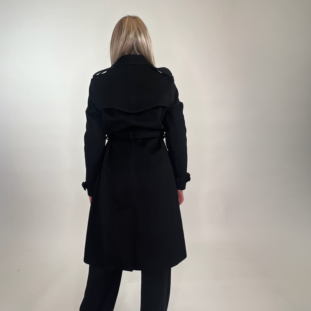 BURBERRY Capptotto Trench Kensington lungo in lana