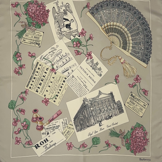BURBERRY Foulard in seta carrè pelle d'uovo