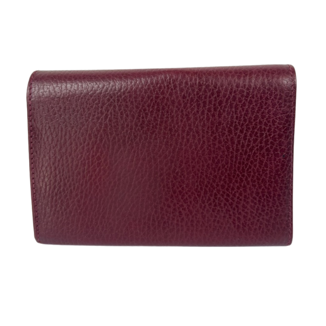 CARTIER Portafoglio in pelle martellata bordeaux