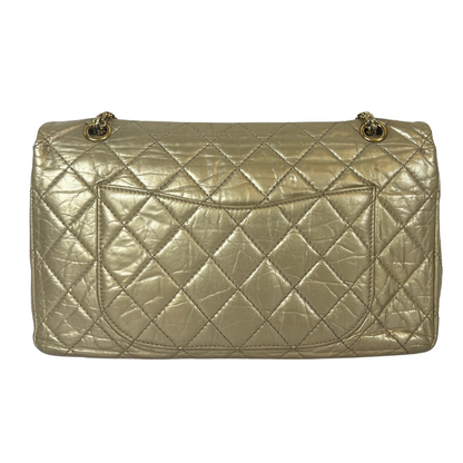 CHANEL Borsa in pelle invecchiata dorata