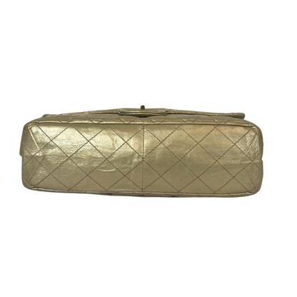 CHANEL Borsa in pelle invecchiata dorata