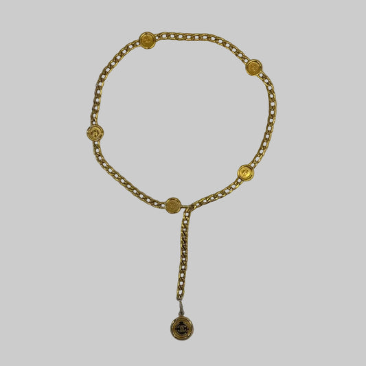 CHANEL Cintura a catena oro con medaglie