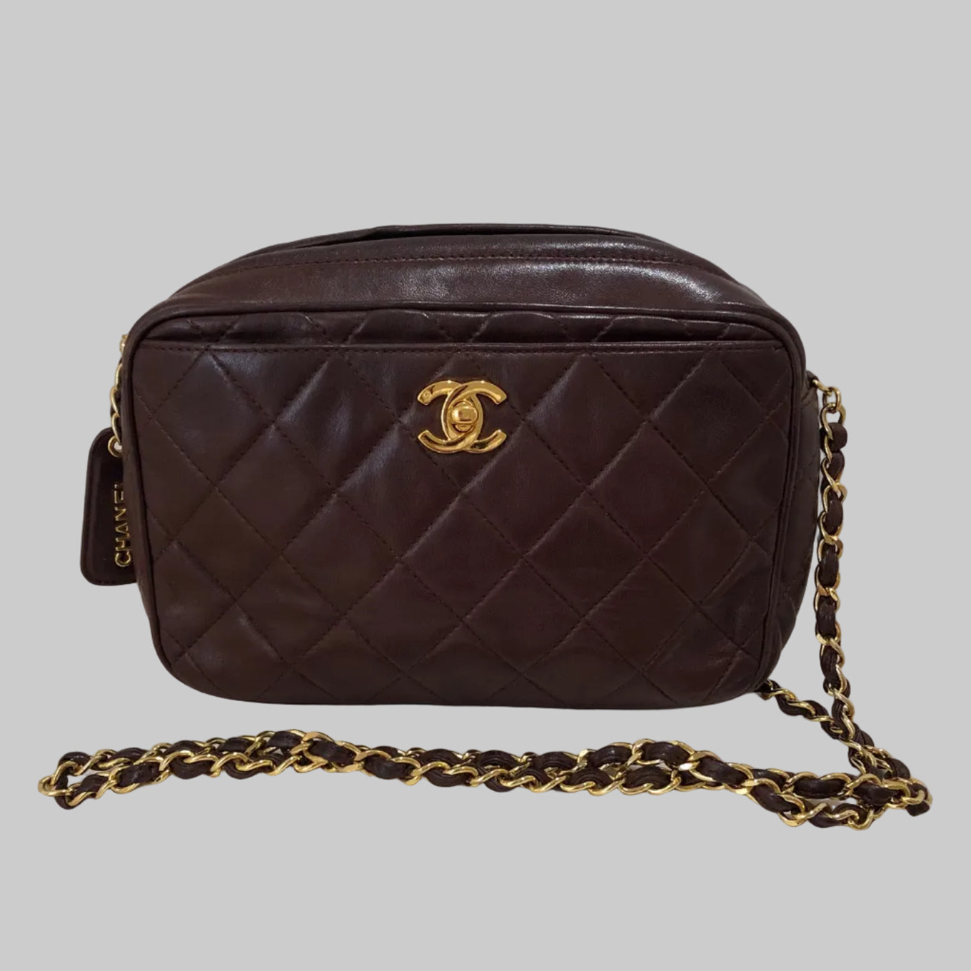 CHANEL Vintage Camera Bag marrone