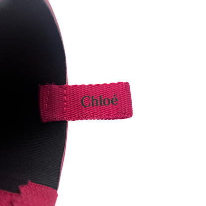 CHLOE' Stivale in gomma rosa